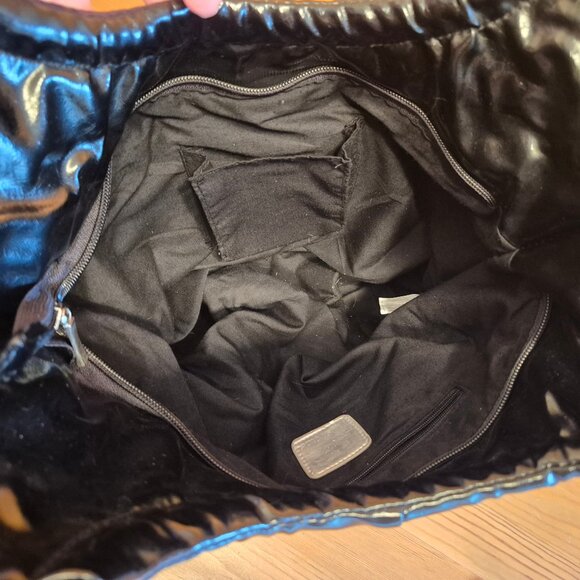 Big Zebra flower Mia Deluca Shoulder handbag purse - Picture 7 of 11